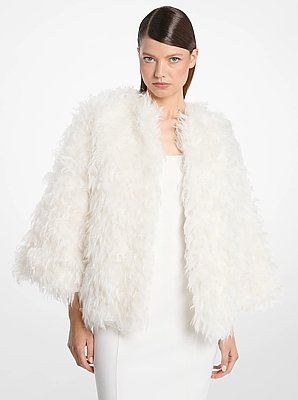 Chaqueta de mezcla de mohair