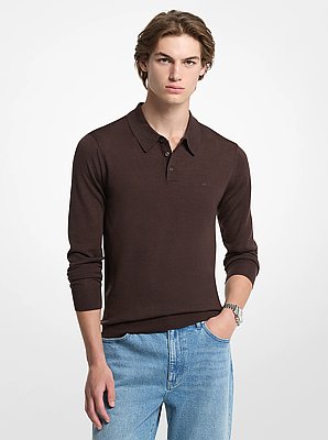 Merino Wool Polo Sweater