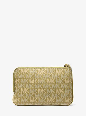 Jet Set Travel Small Signature Logo Wristlet