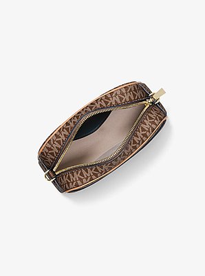 Kameratasche Jet Set Small mit Signature-Logomuster