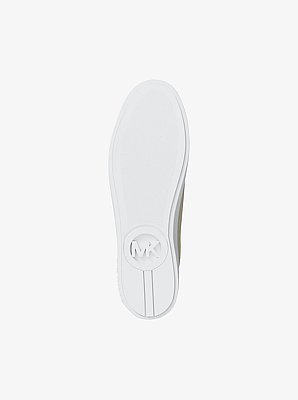 Poppy Metallic Logo Trainer