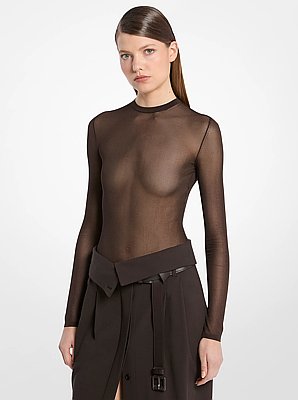 Body de viscosa transparente superfino