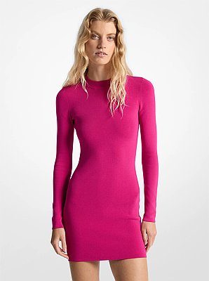 Viscose Blend Mini Dress