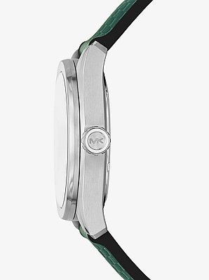 Montre Accelerator 2.0 argent&eacute;e surdimensionn&eacute;e avec silicone textur&eacute;