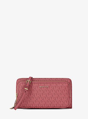 Jet Set Large Signature Logo Crossbody Bag
