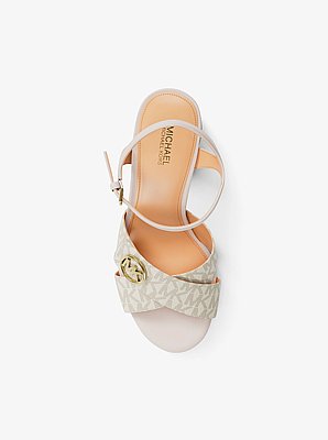 Hannah Signature Logo Platform Sandal