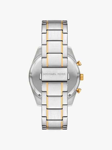 Oversized Warren Two-Tone Watch