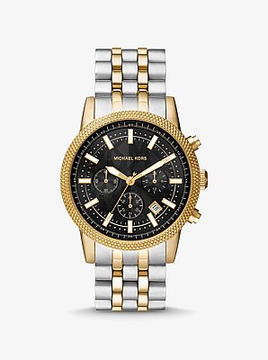 Oversized Hutton Two-Tone Watch