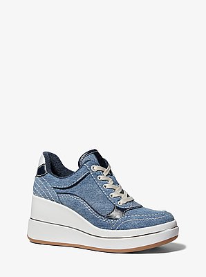 Emmy Denim Wedge Trainer