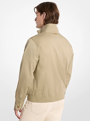 Harrington Stretch Cotton Bomber Jacket