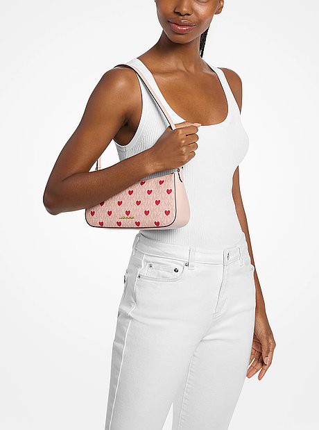 Sammy Small Printed Signature Logo Pochette
