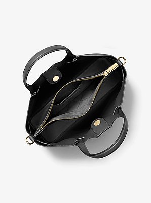 Carson Medium Pebbled Leather Satchel