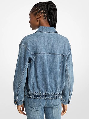 Rei&szlig;verschlussjacke aus Denim