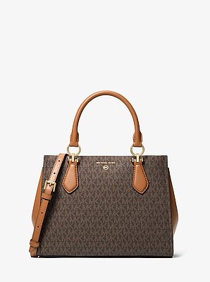 Bolso satchel Marilyn mediano con logotipo