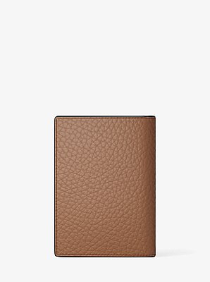 Hudson Pebbled Leather Folio Card Case