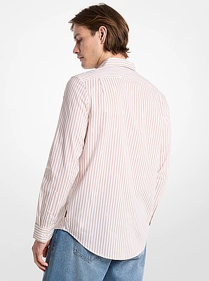 Striped Cotton Blend Shirt
