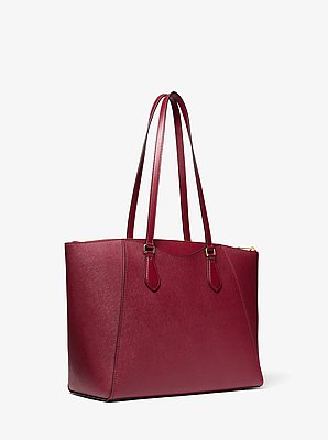Lorita Large Saffiano Leather Tote Bag