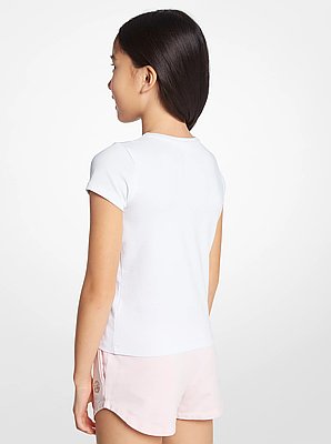 Printed Stretch Cotton T-Shirt