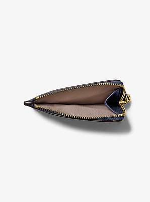 Jet Set Small Pebbled Leather Card Case Wristlet