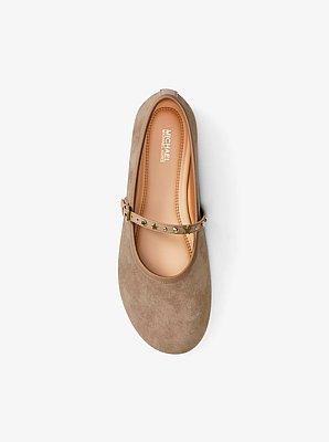 Chausson de ballet Phoebe en cuir &agrave; ornements