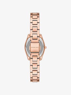 Petite montre Chelsea bicolore &agrave; pierres pav&eacute;es