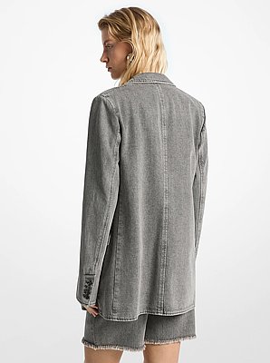 Blazer de denim tipo boyfriend