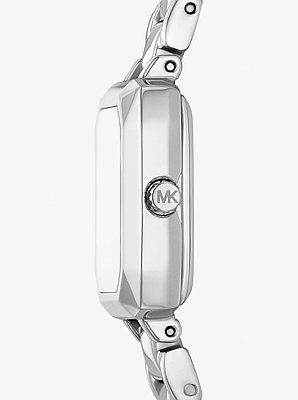 Micro Alane Silver-Tone Pav&eacute; Watch
