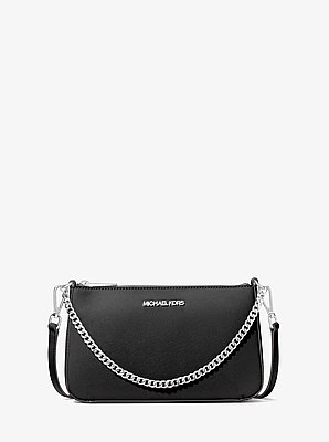 Bandolera Jet Set mediana de piel saffiano