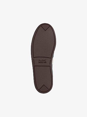 Brady Logo Embossed Leather Sneaker