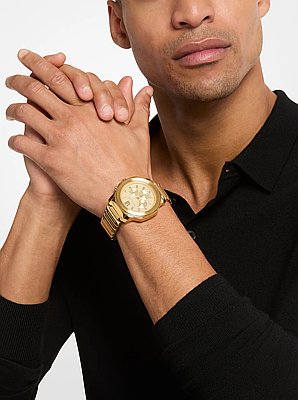 Oversized Prescott Gold-Tone Watch
