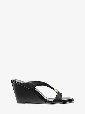 Cherie Leather Wedge Sandal
