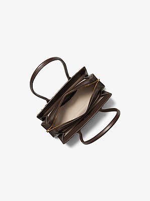 Laila Small Leopard Print Calf Hair Shoulder Bag