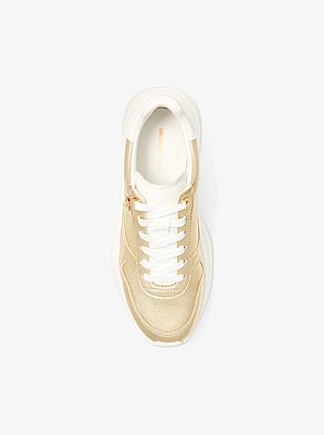 Sneaker Arla aus Leder in Metallic-Optik