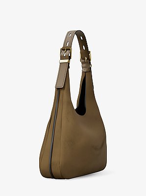 Nolita Large Nubuck Hobo Shoulder Bag
