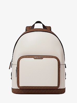 Cooper Medium Pebbled Leather and Signature Logo Commuter Backpack