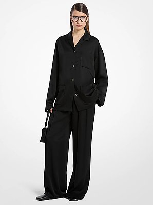 Camisa de pijama de sat&eacute;n