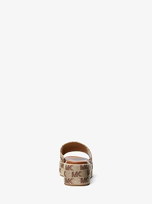 Sandalia de cu&ntilde;a Sadler con logotipo en jacquard