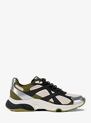 Sneaker Leo in materiale misto