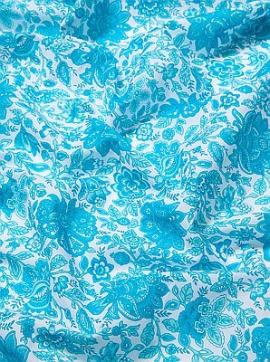 Floral Print Cotton Scarf