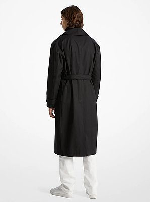 Oversized Cotton Trench Coat