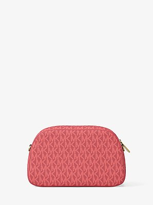 Kameratasche Jet Set Small mit Signature-Logomuster