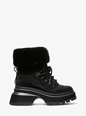 Bota Shiloh de varios materiales con adorno