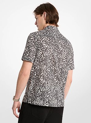 Printed Cotton Camp Shirt