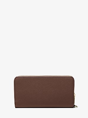 Jet Set Travel Large Saffiano Leather Wristlet
