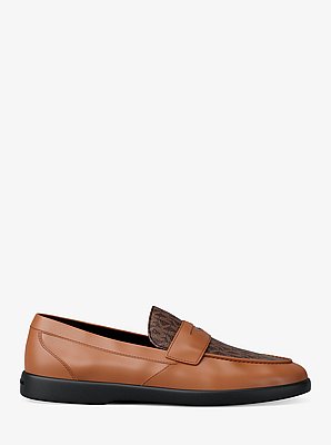Wesley Leather and Signature Logo Loafer