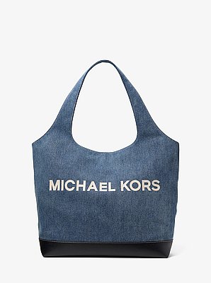 Cooper Medium Denim Tote Bag