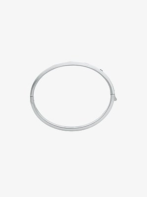 Cubic Zirconia Logo Bangle