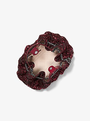 Mina Small Sequin Embellished Convertible Pochette