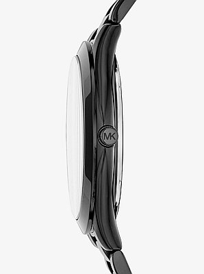 Reloj Runway fino oversize en tono negro