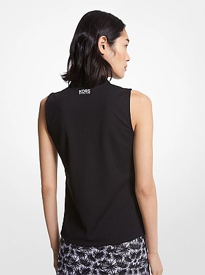 Golf Logo Piqu&eacute; Sleeveless Polo Shirt